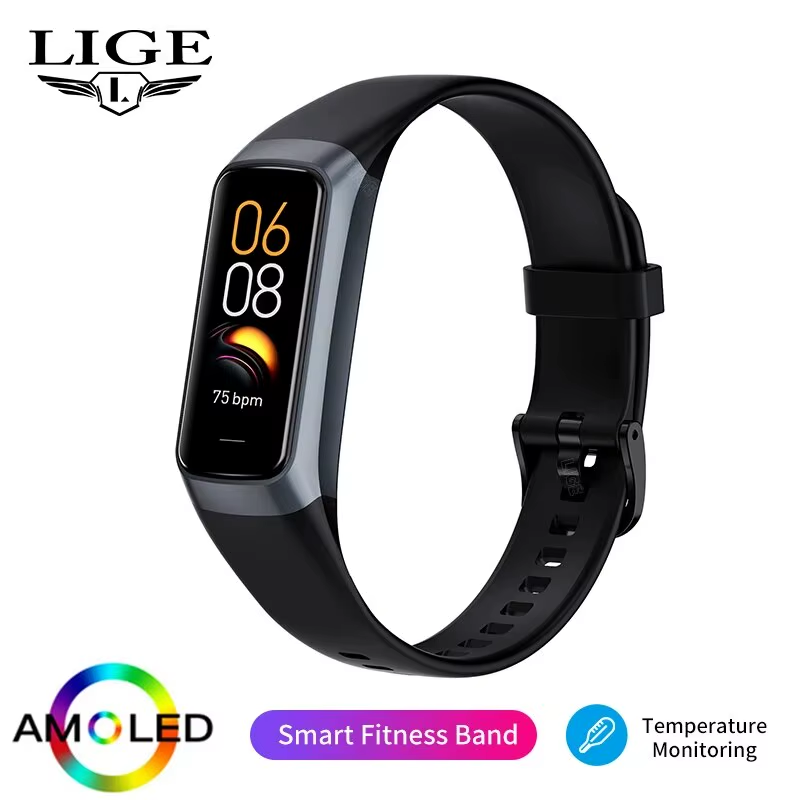 Amoled Smart Watch Men 2023 Smart Band Women Heart Rate Blood Smartwartch Waterproof Smart Bracelet Sport Fitness Tracker - Image 8